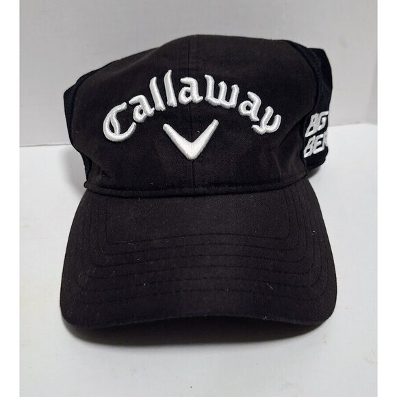 CALLAWAY BIG BERTHA SPEED REGIME TOUR AUTHENTIC STRAP BACK GOLF HAT CAP BLACK - Picture 1 of 8